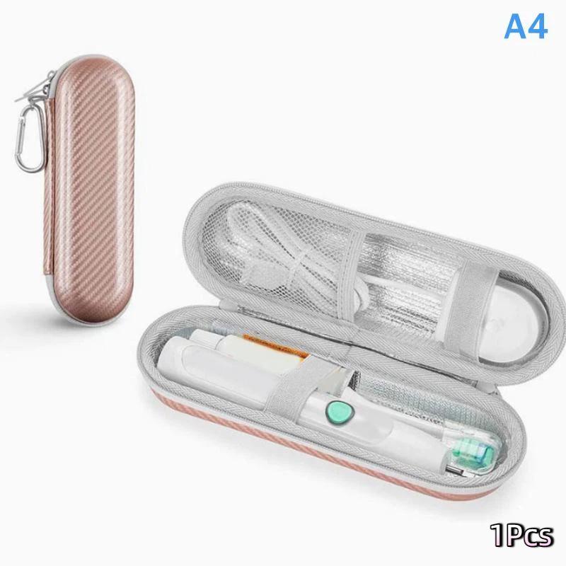 Estojo de Armazenamento Portátil de Escova de Dentes Elétrica em EVA Porta-Viagem Capa Dura para Transporte de Ferramentas Dentárias à Prova d'Água Concha Protetora