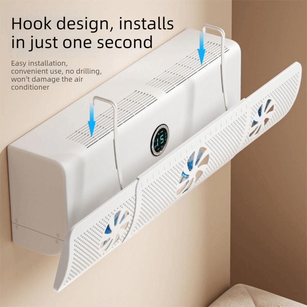 With 3 Fans Adjustable Air Vent Baffle Adjustable AC Vent Baffle Conditioner Baffle For Bedroom