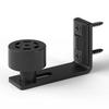 Barn Door Track Roller System Easy Installation Carbon Steel Base Door Guide AntiWobble Design Matte Black Finish
