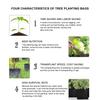 Lurrose Raised Garden Planter Bags, Round Raised Planters, Round Planters, Aerated Fabric Pots, Garden Bed Bags, Heavy Containers