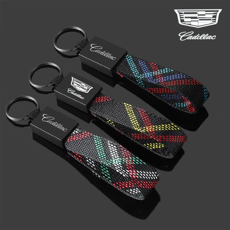 For Cadillac ESCCALADE ATS BLS CT4 CT5 CT6 CTS EXT SLS SRX STS XLR XT4 XT5 XT6 XTS Car Logo Key Chains Metal Keyrings Pendant ybsdr66