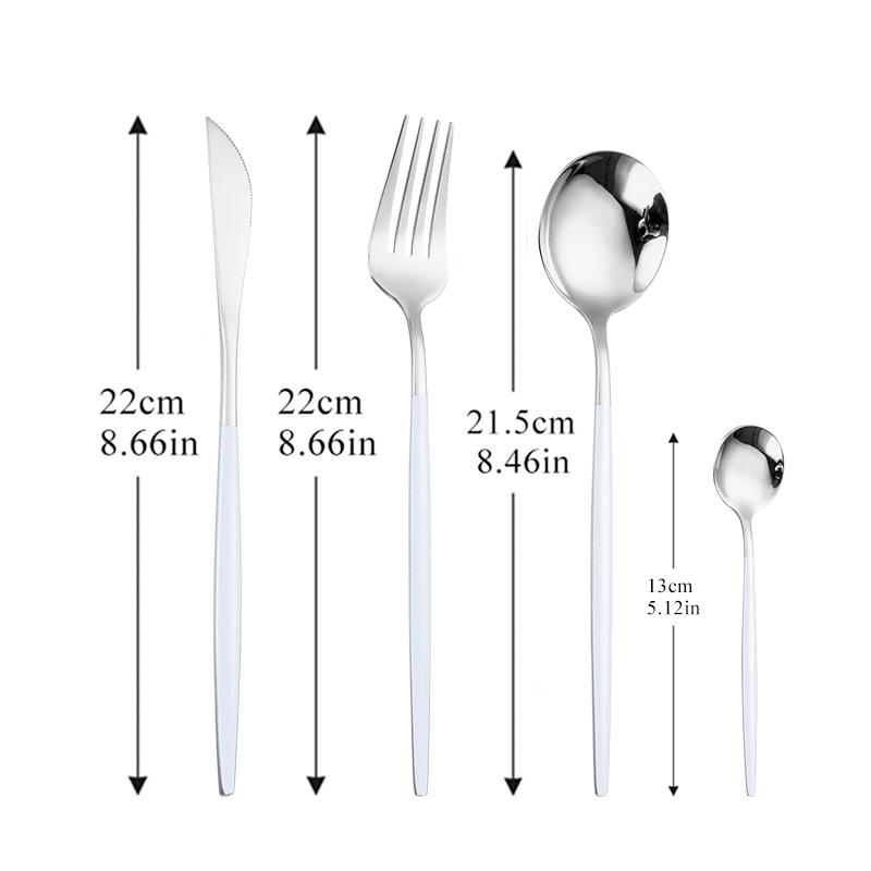 Geschirr Regenbogen Besteck Besteck Set 304 Edelstahl Gabel Löffel Messer Luxus Besteck Home Küche Geschirr Drop Ship