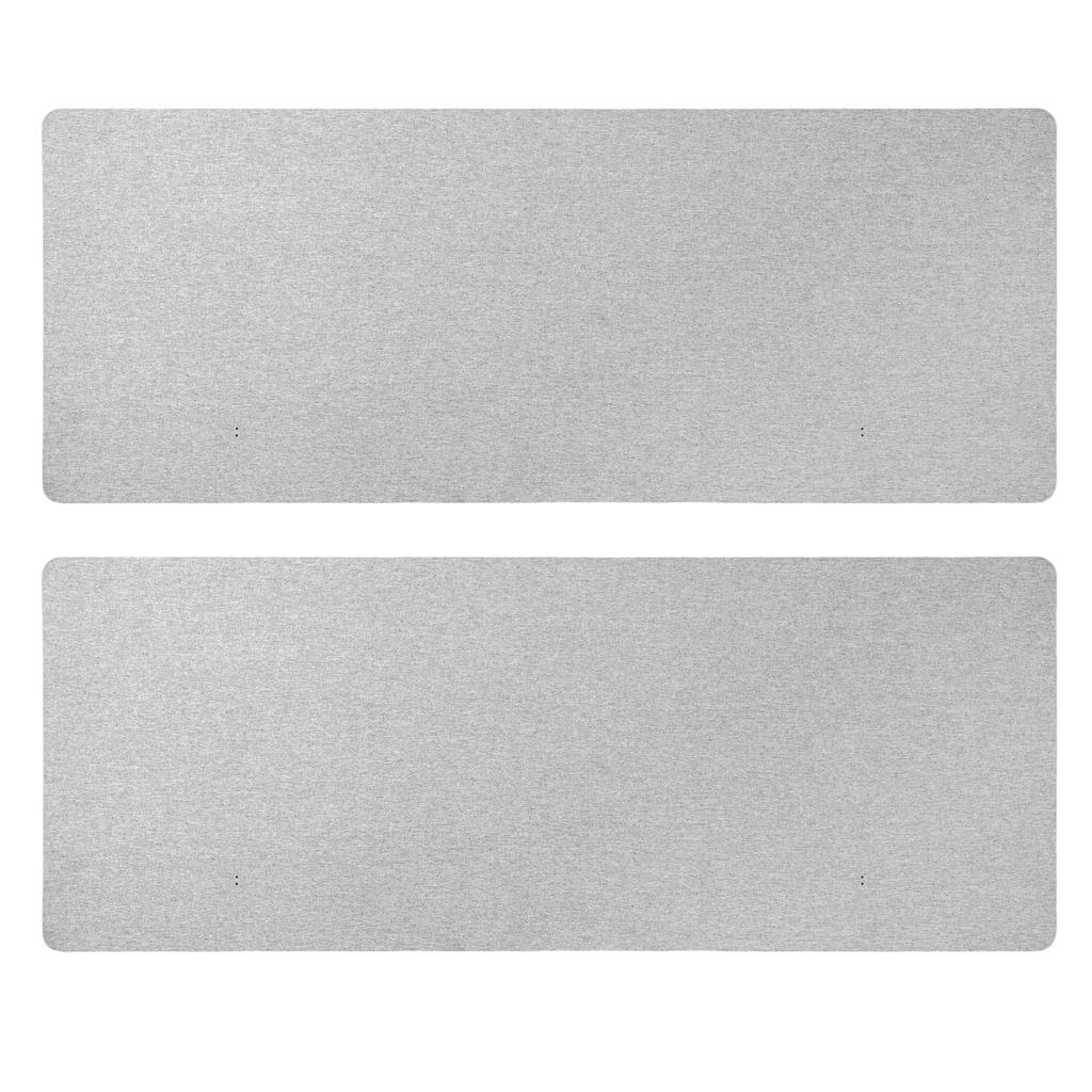 2 Pack Cubicle Partition Panel Clamp-on 61 X 24 Inch Workstation Privacy Divider with 4 C-Type Clamps for Office Study Library