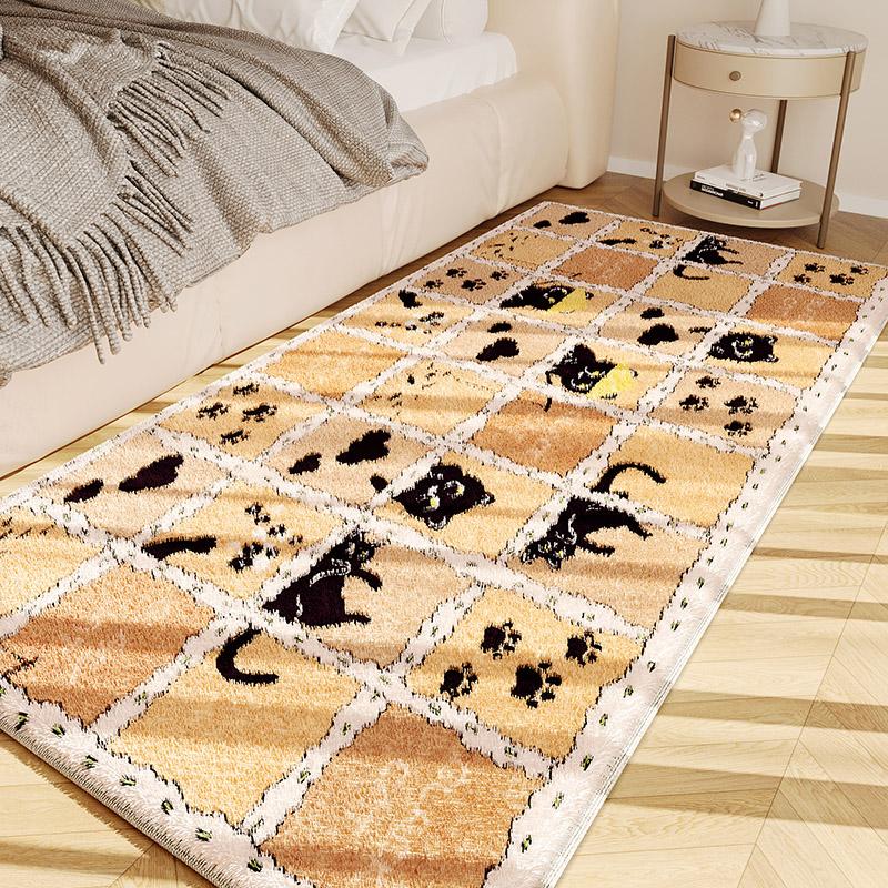 Couverture de chevet isolante d'hiver pour chambre d'enfant, Coussin pour le pied du lit, le salon, le balcon, Décoration intérieure