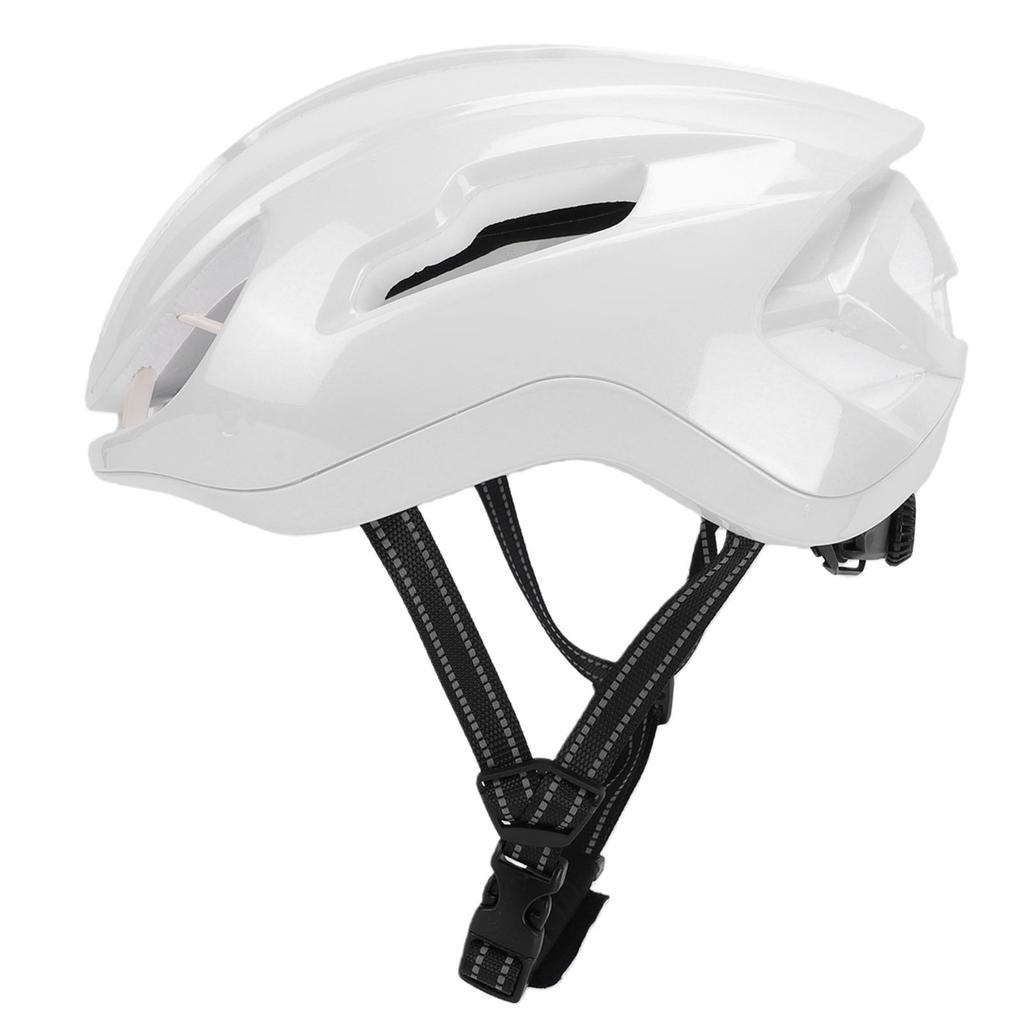 Cycling Helmet for Road Mountain Bike Adjustable Head Circumference Men Women Riding Equipment Bright White