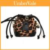 Childrens Retro Leopard Print Drawstring Water Bucket Bag With Pu Material For School And Casual Use