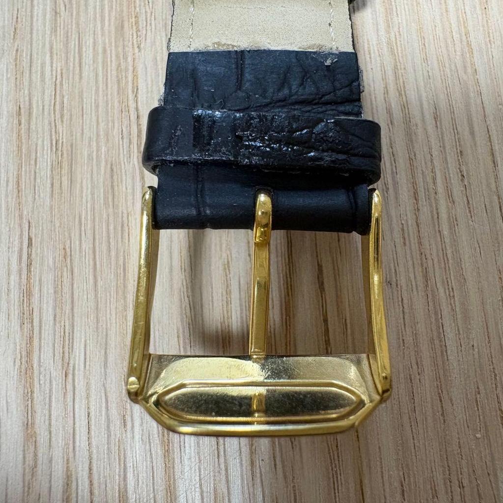 Used [Working Item] Orient Express Gold Vintage New Battery Men's Good Condition Belt Deterioration