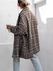 Autumn & Winter Thick Lined Houndstooth Wool Coat