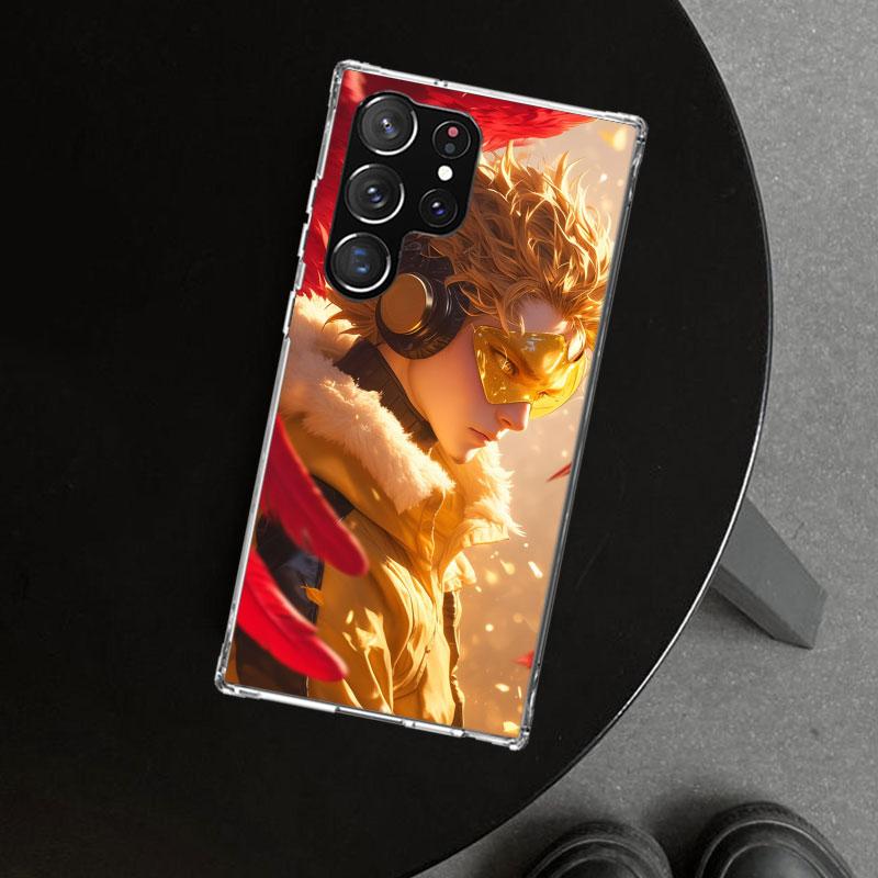 Hawks MHA My Hero A-Academy Phone Case Cover for Samsung Galaxy S26 S25 Edge S24 S23 Ultra S22 Plus S21 FE S20 + Art Customized