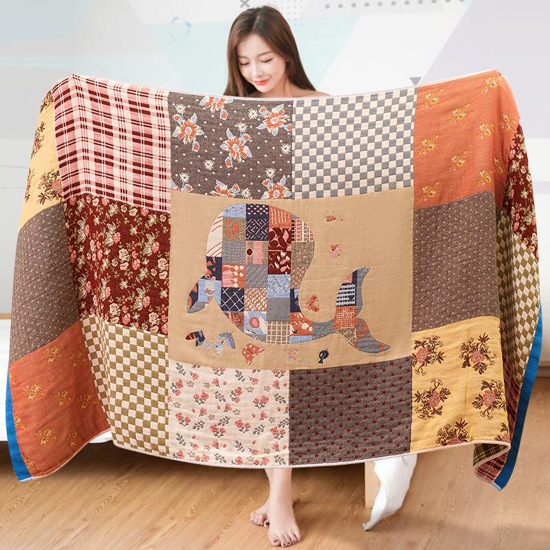 

Банные полотенца 100% хлопок 75x150см, Винтаж, Жаккардовый узор Дышащее марлевое банное полотенце для женщин, Мягкие и влаговпитывающие Быстросохнущие банные полотенца