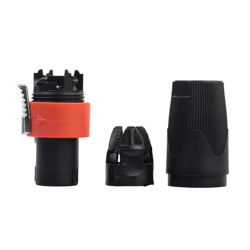 10Pcs Professional 4Pole Audio Speaker Audio Cable Plugs Twist Lock Connector for Neutrik Speakon NL4FC 4pin Audio Speaker Plugs