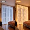 LED Copper Wire Curtain String Lights 3x3m Remote USB Powered Dorm Window Decor