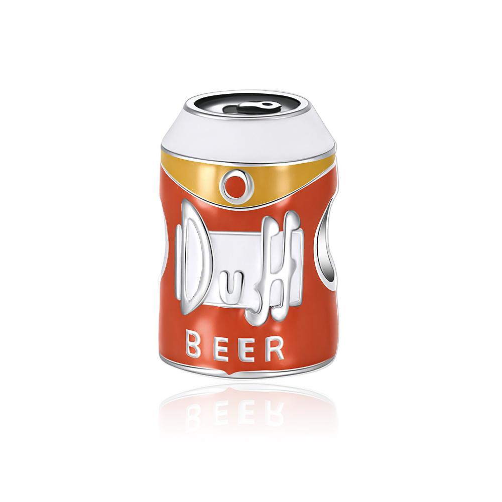 New Copper Cocktail Cup Charm Red Wine Glass Love Beer Coffee Bead Amulet Fit Original Bracelet Women Diy Drink Pendant Gift