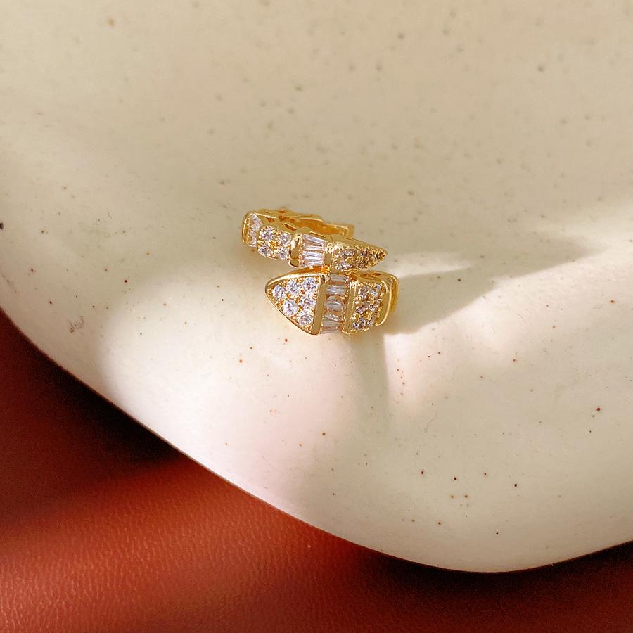 Zircon Geometric No-Piercing Ear Clip: Elegant Small Ear Cuff for Women