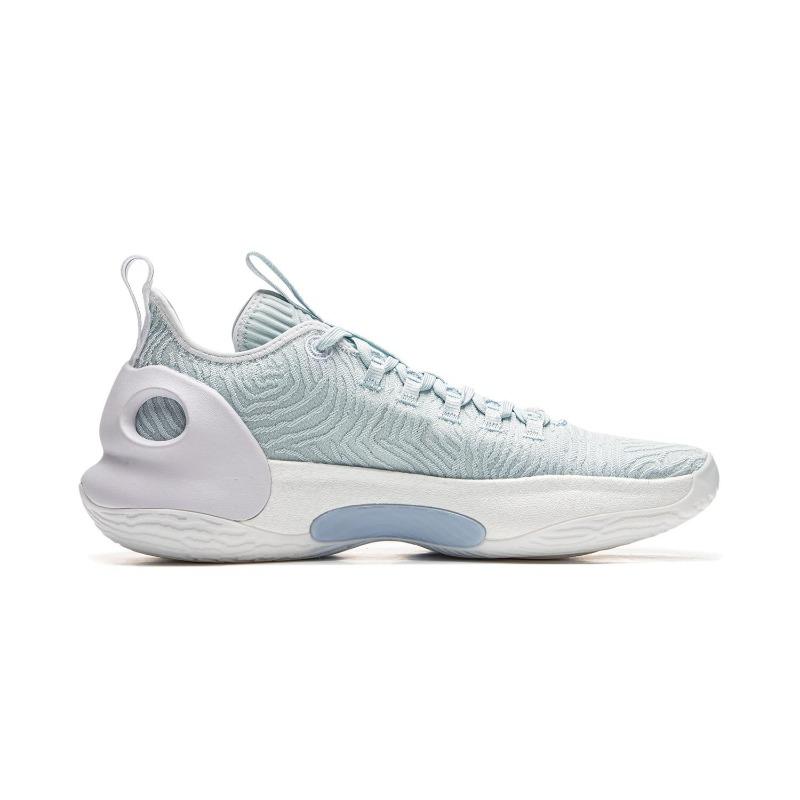 LiNing Yushuai ULTRA LOW Herren Basketballschuhe Carbon-Kern-Technologie Rebound Wolkenporzellan Blau ABAU033-7