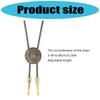 PU Leather Wax Rope Necklace With Alloy Accents Lightweight Bolo Tie Necktie For Women Men Practical Fashion Accessory