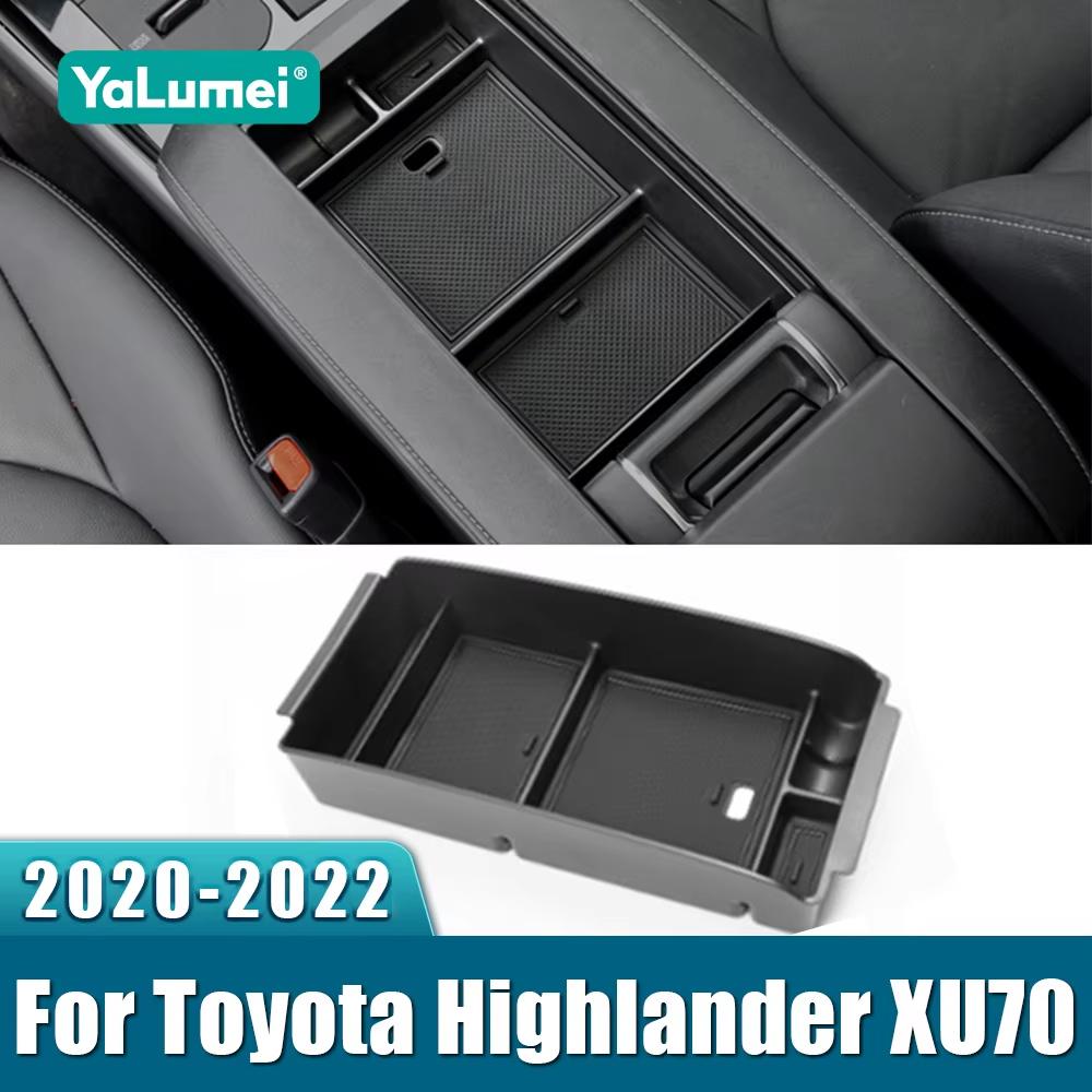 For Toyota Highlander Xu70 Hybrid Abs Car Central Armrest Storage Box Container Holder Tray Accessories