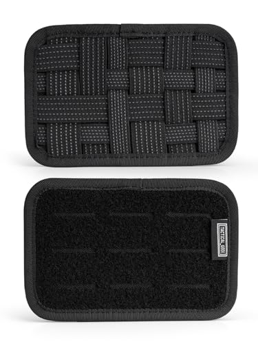 TACTICAL GEEK TCM2 Mini EDC Organizer Board, Non-Slip Elastic Woven Board with Small Item Bag Insert Panel, Bag-in-Bag, Everyday Essentials, Gadget Ba