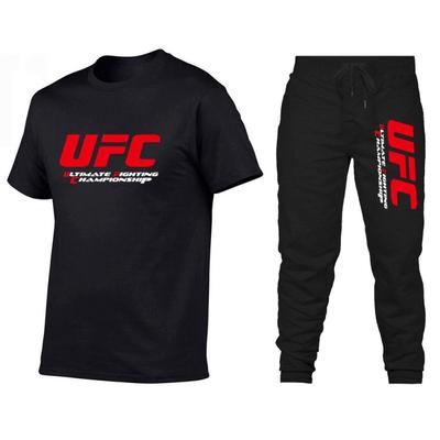 Herre Bomuld MMA Kamp Træning T-shirt Bukser Sæt Afslappet Sportstøj Teenagere Unge Voksne