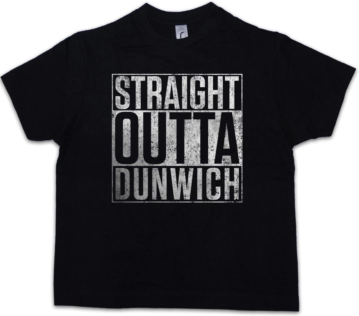 STRAIGHT OUTTA DUNWICH Kids Boys T-Shirt Horror Arkham Cthulhu Lovecraft- 150