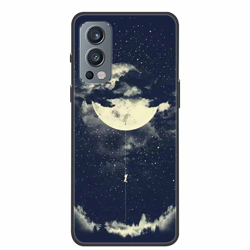 Black Silicone Case For OnePlus Nord 2 5G Phone Case Cover Soft Funda For One Plus OnePlus Nord 2 Back Cover Case 1+Nord 2 Nord2