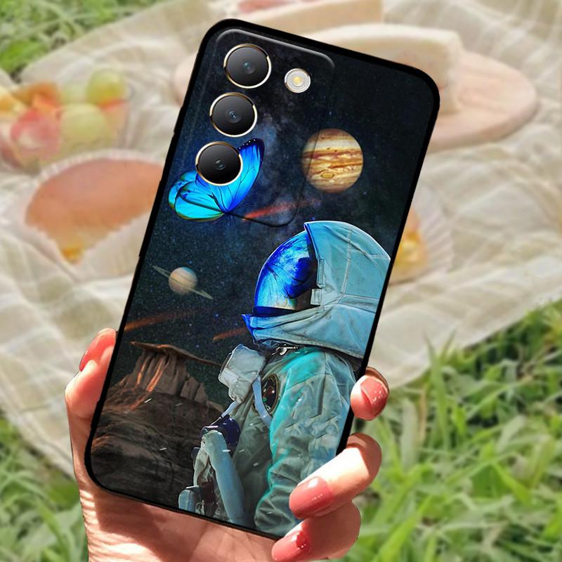 Für vivo V40 SE Hülle 2024 Silikon Bumper Weiche Hüllen für vivo V40 SE 5G Hüllen V40SE Cartoon Bemaltes Coque Fundas Schutz