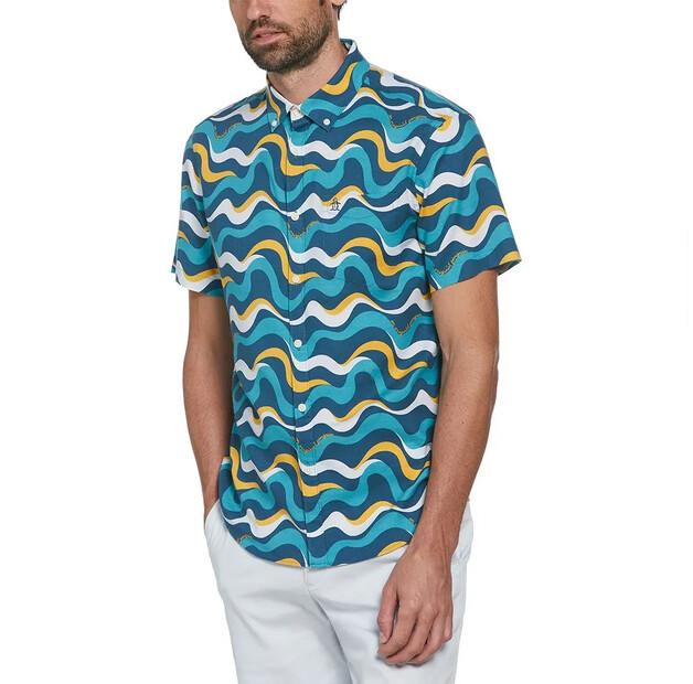 

Original Penguin Aop Wavy рубашка с коротким рукавом M