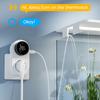 Thermostat, Programmable WiFi Smart thermostat socket, 1800W Digital Display, Rotary APP Controlled Temperature Control Socket