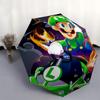 1pc Luigi's Inferno Racer Fully Automatic Folding Portable Cartoon Practical Umbrella, 8 Iron Frames, Three-Fold Design, Suitable for All Seasons, Sui