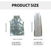 High Temperature Kitchen Apron Protective Aluminum Foil Cooking Apron, Adjustable Fit for Chefs and Grill Cooker