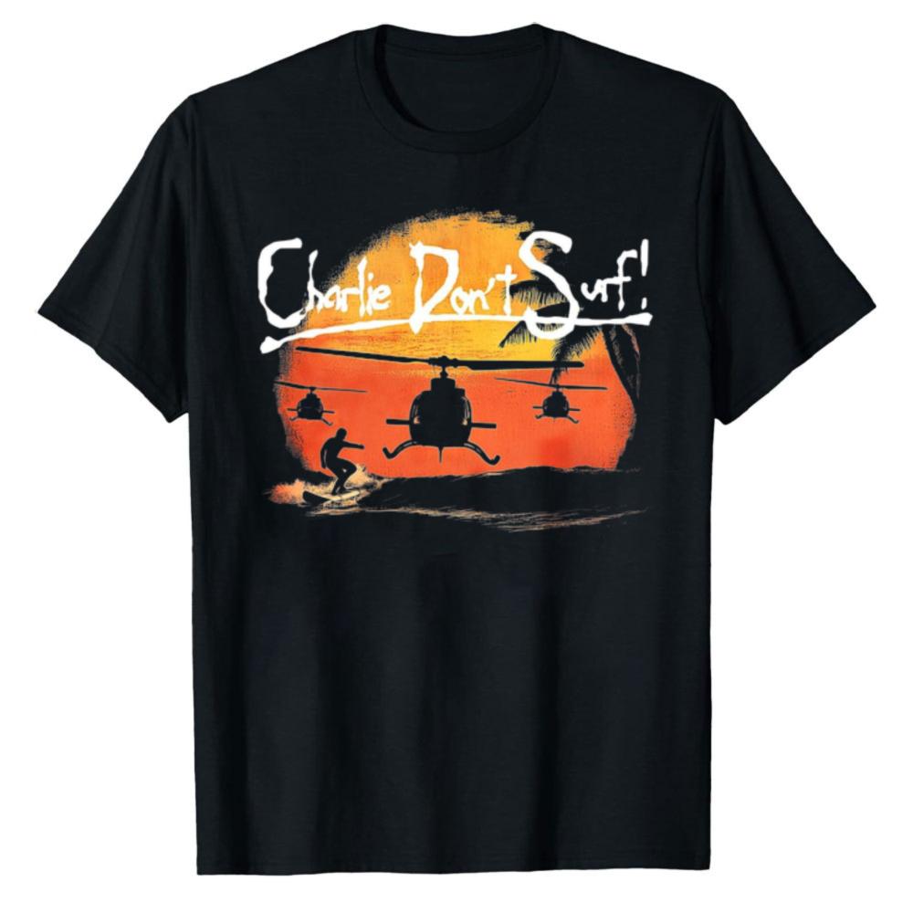 Charlie Dont Surf TShirt Harajuku Graphic T Shirts Outdoors High Quality Cotton Shortsleev Streetwear Unisex Clothing Casual Tee