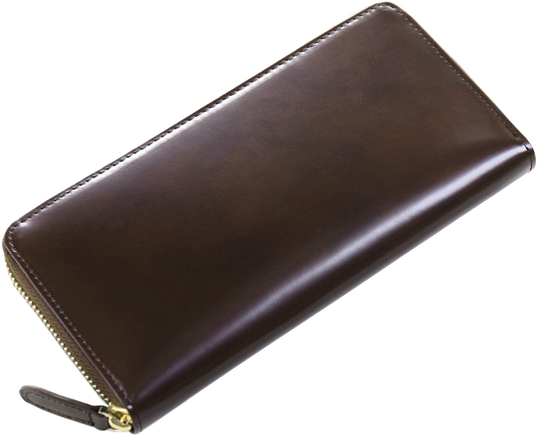 

Чоловічий гаманець Cordovan Long Wallet Round Zipper Genuine Leather Doob London Dark Brown [Sankyo Shokai] (Золото)