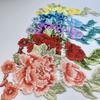 Fashion Elegant Colorful Embroidery Lace Flower Applique 3D Flower DIY Peony Flower Patch Embroidery Patches DIY Clothing