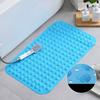 PVC Non-Slip Bath Mat with Suction Cups Shower Bathtub Mat Anti-Fatigue Bathroom Floor Mat Massage Foot Pad