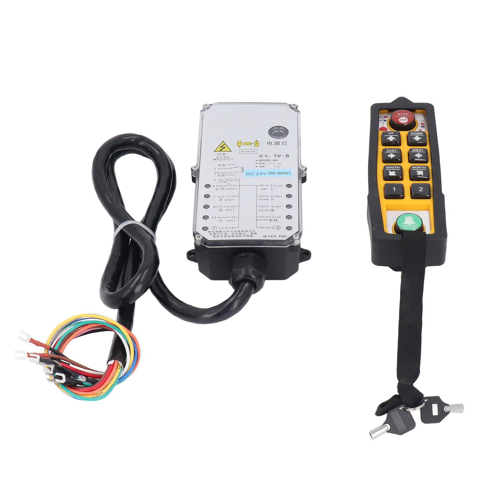 

Беспроводной пульт управления краном 6 кнопок направления IP65 водонепроницаемый промышленный пульт управления подъемом