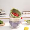 Double Layer Thiened Plastic Drain Basket Two in One Vegetable Waing Tray Multi Functional Fruit Draining Basin