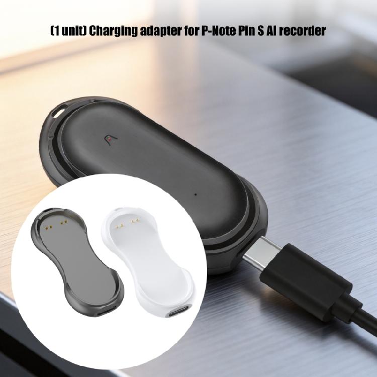 Recorder Charging Dock for NotePin S Voice Recorder ABS Desk Charging Base for Study Setups,Travel Backup Carry Charger