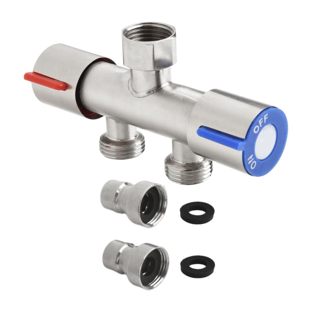 Angle Valve Double Control Faucet 120MM G1 2 Modern Design Shower Valve For Home Garden Connector Long-lasting Construction