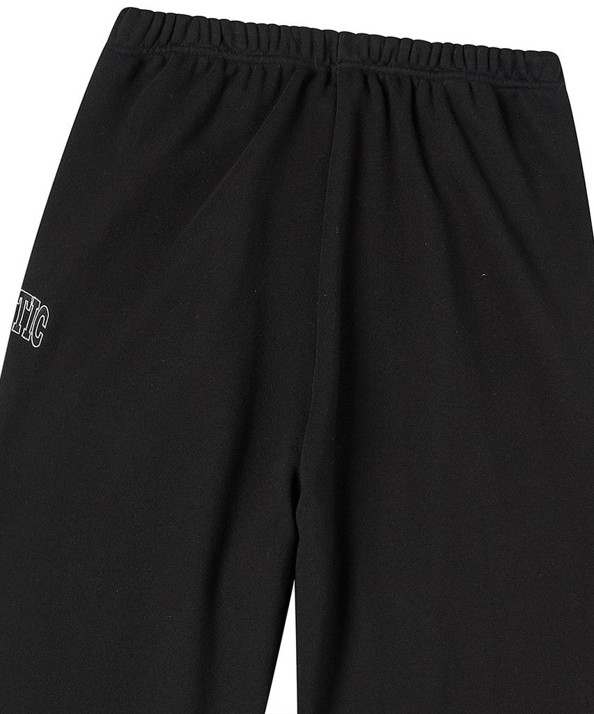 BEYOND CLOSET Nomantic Heavyweight Jersey Pants With Unique Pocket Detail Black