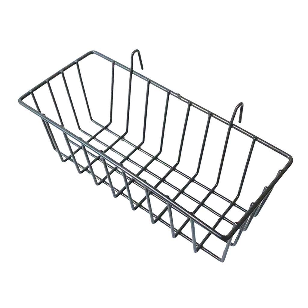 Hanging Basket Organizer, Wire Basket, Metal Wall Shelf Storage with Sturdy Iron Hooks for