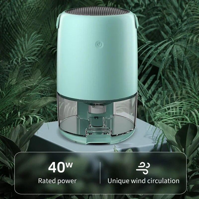 1100ML Dehumidifier Quiet Home Small Dehumidifier Indoor Moisture Dryer Bedroom Air Purification Dehumidifier 220V