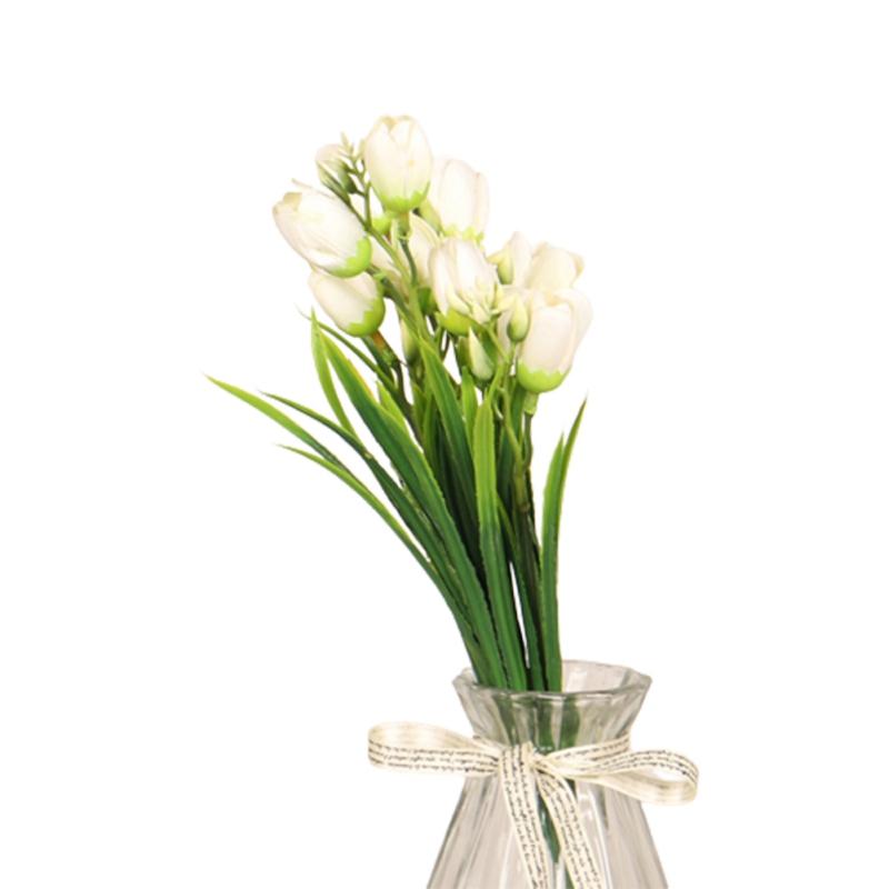

Искусственные тюльпаны цветы 6 веток 11 головок тюльпанов букет искусственные цветы для свадебной церемонии декор садовый букет ваза декор