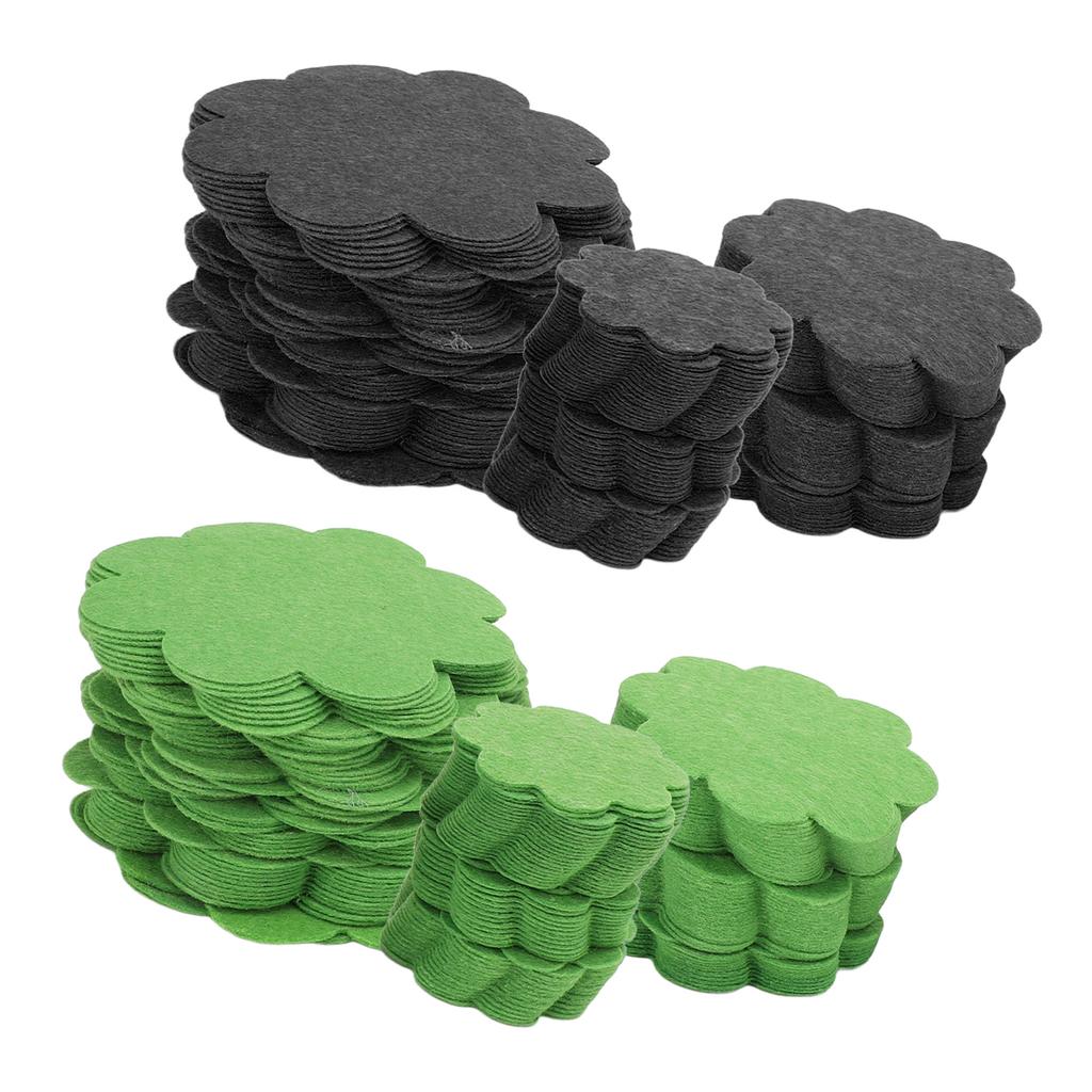 150PCS Plant Pot Hole Pads Flower Shape Bonsai Pot Bottom Drainage Gasket Breathable Water Permeable