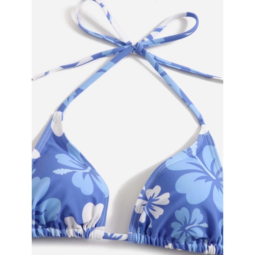 European and American Sexy Swimsuit Skirt Bikini Three-Piece Set 2025