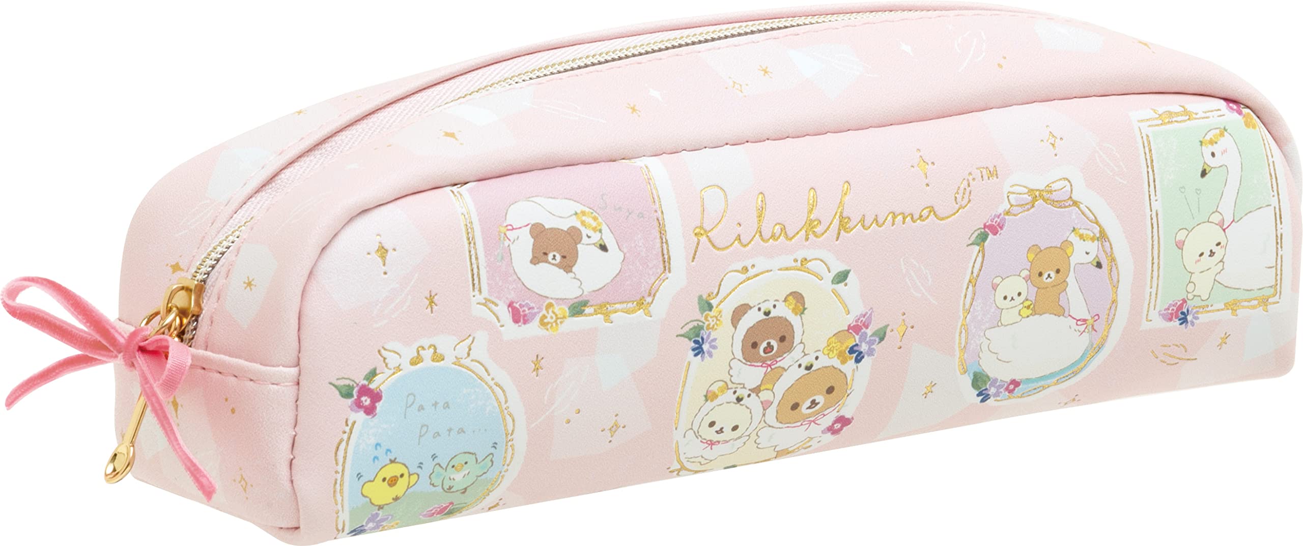 

Rilakkuma и золотистый чехол для ручки PT09501 San-X Swan Flower