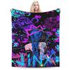 Anime Jinx Arcane Super Soft Blanket 3D Print Picnic Plush Throw Blanket Fashion Bedroom Flannel Bedspread Sofa Bed Cover