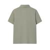 Fila F.C. Classic Minimalist Basic Casual Light Business Versatile Comfortable Knitted Short Sleeve Polo Shirt Men Tops Green Khaki F11M621103FLK