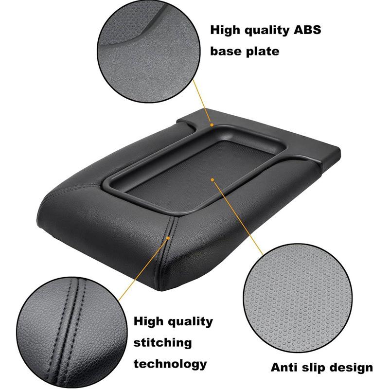 Car Armrest Box Center Console Lid Leather Armrest Cover For Cadillac GMC Vehicles 19127364 Interior Accessories