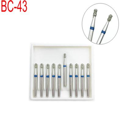 10 Stück/Set Dental Diamant FG Hochgeschwindigkeitsbohrer zum Polieren Glätten von Zahnpolierern 1,6 mm BC-43