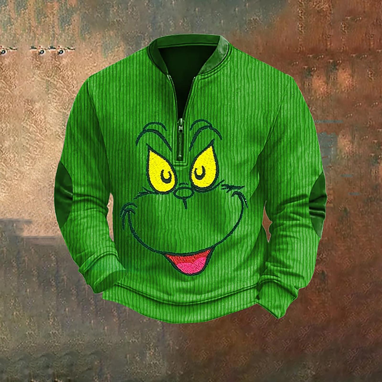 

Мужская повседневная толстовка в стиле ретро с градиентным принтом XXXXL зелёный